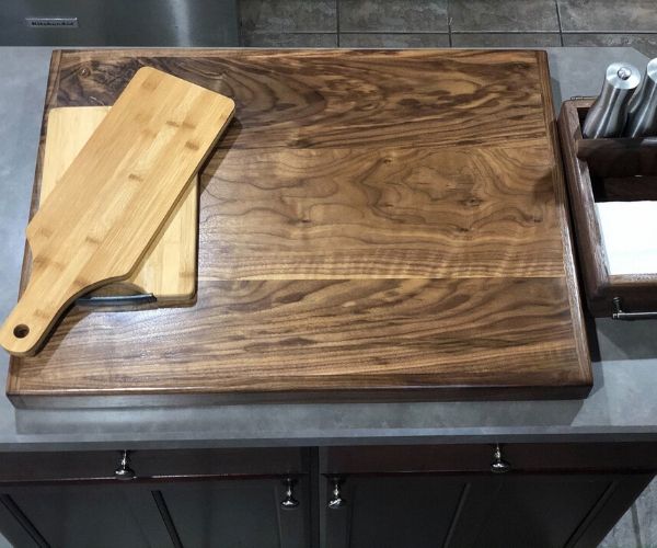 Black Walnut, Handmade Stove Top Cover, Range Cover, Noodle Board, Gas Stove Top Cover, Cutting Board, Personalized, Primitive Stove