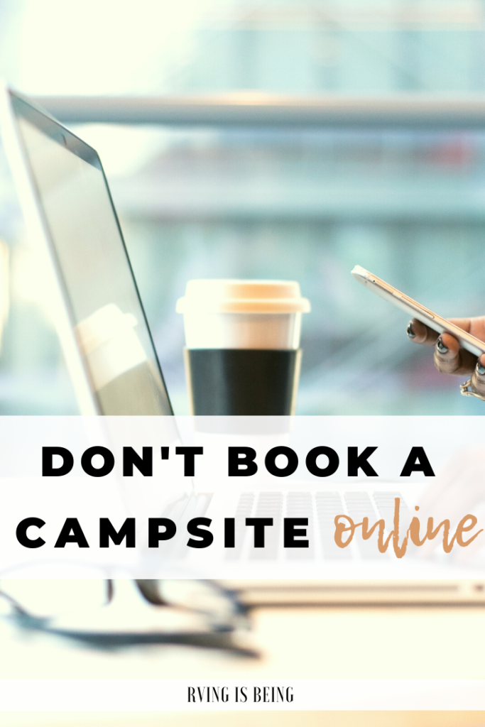 dont book a campsite online