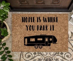 Home is Where you Park It Mat by WoodByStu