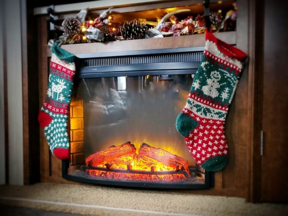 RV fireplace