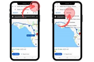 google maps app add stops
