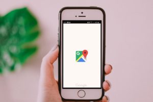 using google maps app on mobile device