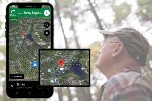 google maps app satellite save parking